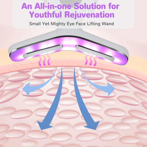 Face and Neck Massager with Therapy Light